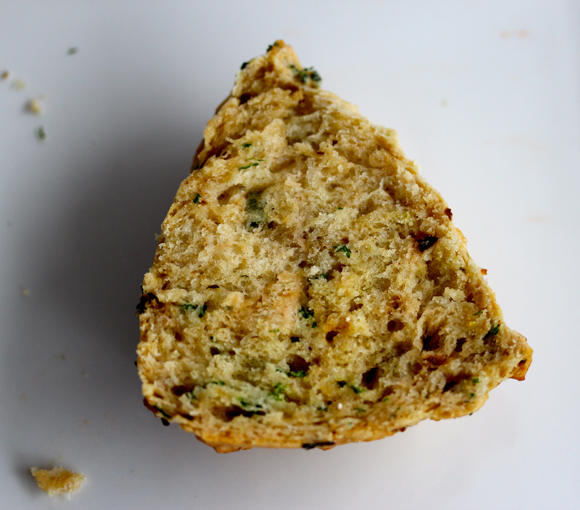 Buttermilk Scone with Caramelizef Onion and Parsley