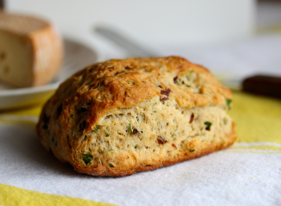 Buttermilk Scone with Caramelized Onion and Parsley
